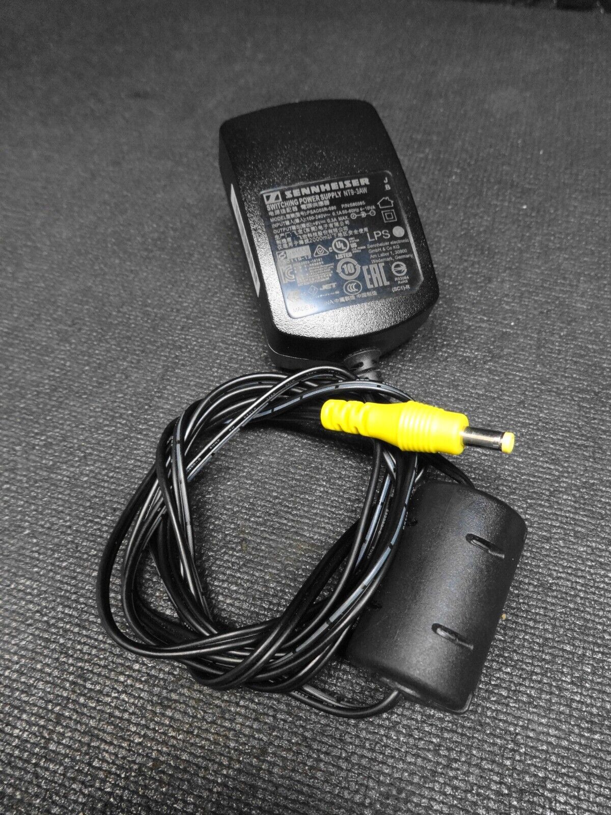 Sennheiser OEM Switching Black Power Supply NT9-3AW Model PSAC03R-090, Free Ship