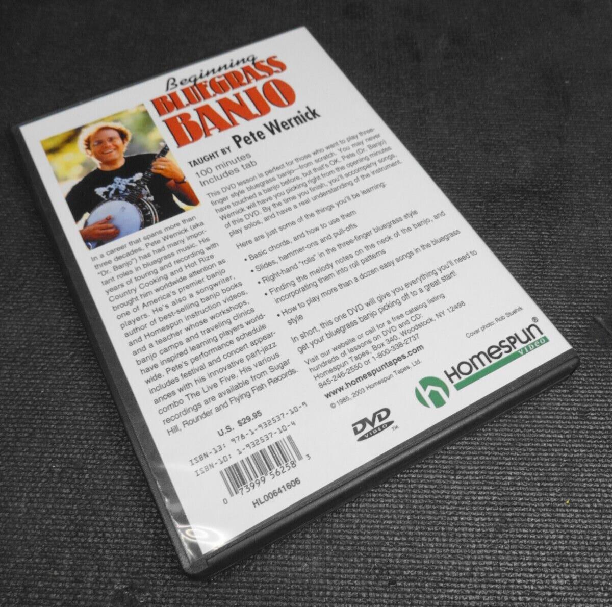 DVD Beginning Bluegrass Banjo Taught by Pete Wernick Homespun Basic Chords Hamme