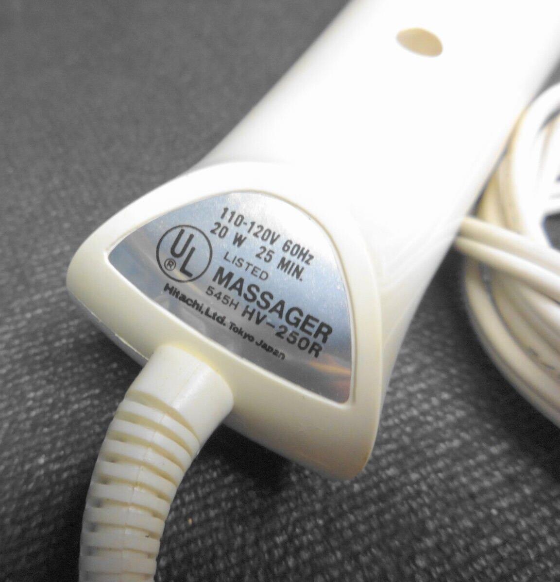 HITACHI HV-250R Magic Wand Soft Head Electric Massager, Tested - 2 Speed Vintage