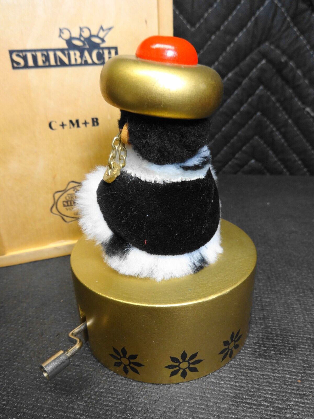 Vintage Christmas Steinbach Germany Music Box - Plays Silent Night