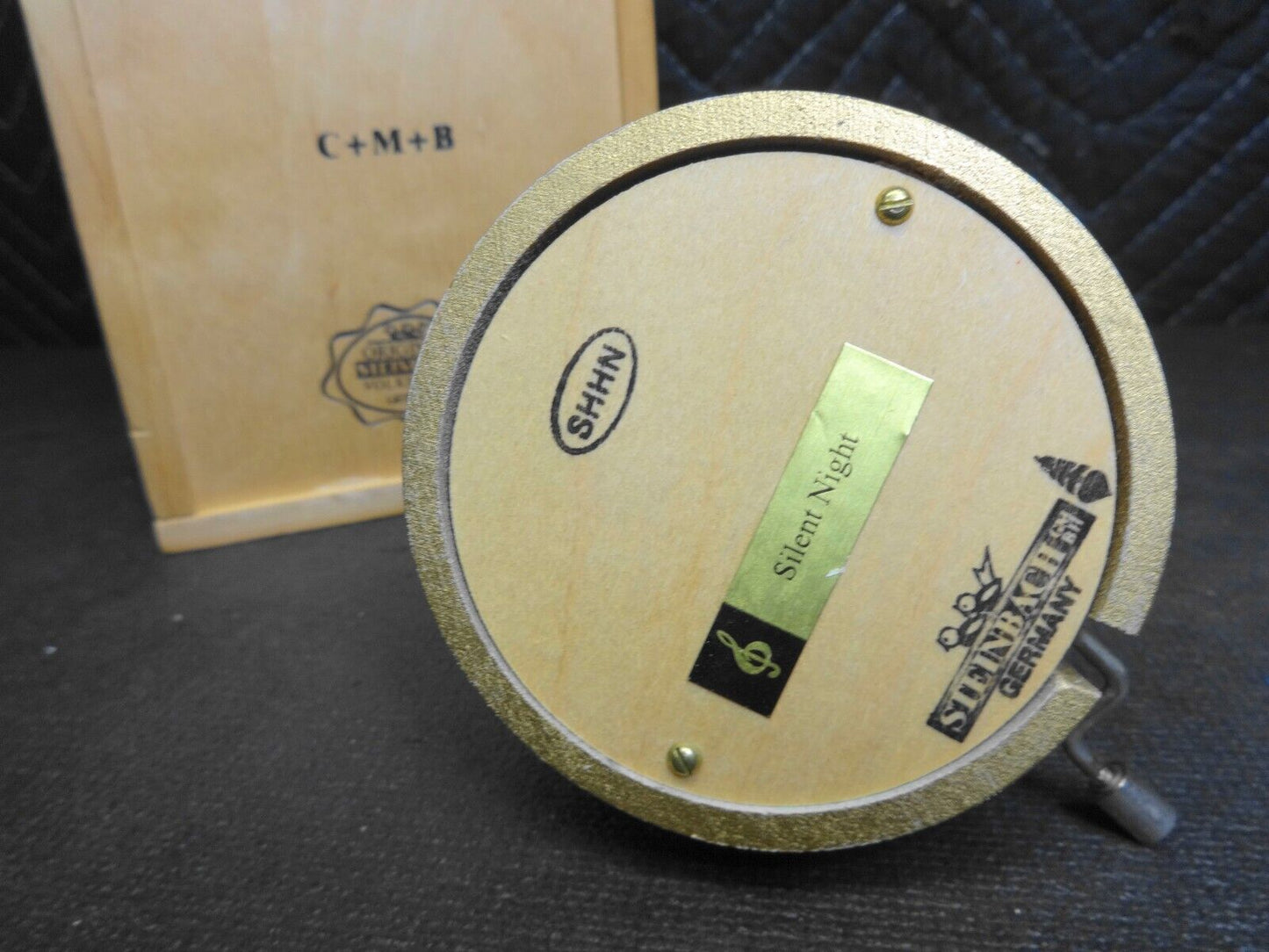 Vintage Christmas Steinbach Germany Music Box - Plays Silent Night