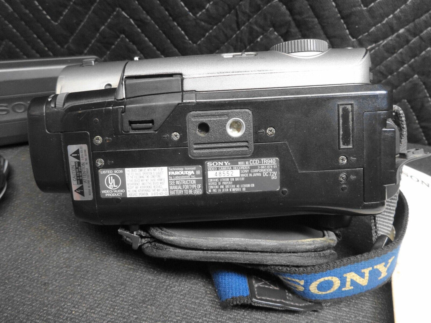 Sony CCD-TR940 Stereo HI8 HI 8 8mm Video8 Camcorder VCR Player Video Transfer