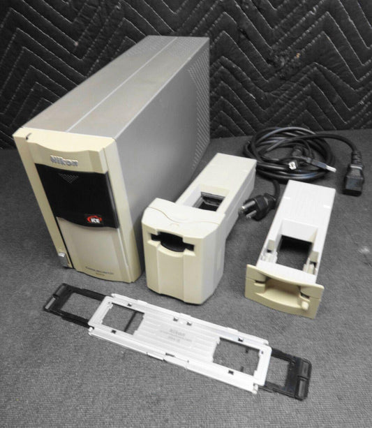 NIKON Coolscan IV ED LS-40 ED 35mm Film Scanner w/ SA-21, MA-20, FH-3