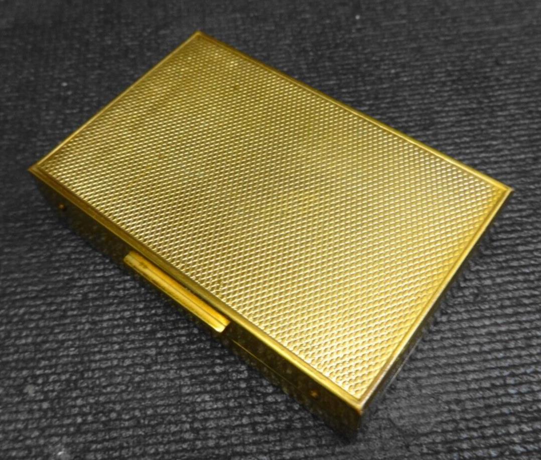 Vintage Elgin American Gold Tone Music Box Compact - Working - I love you truely