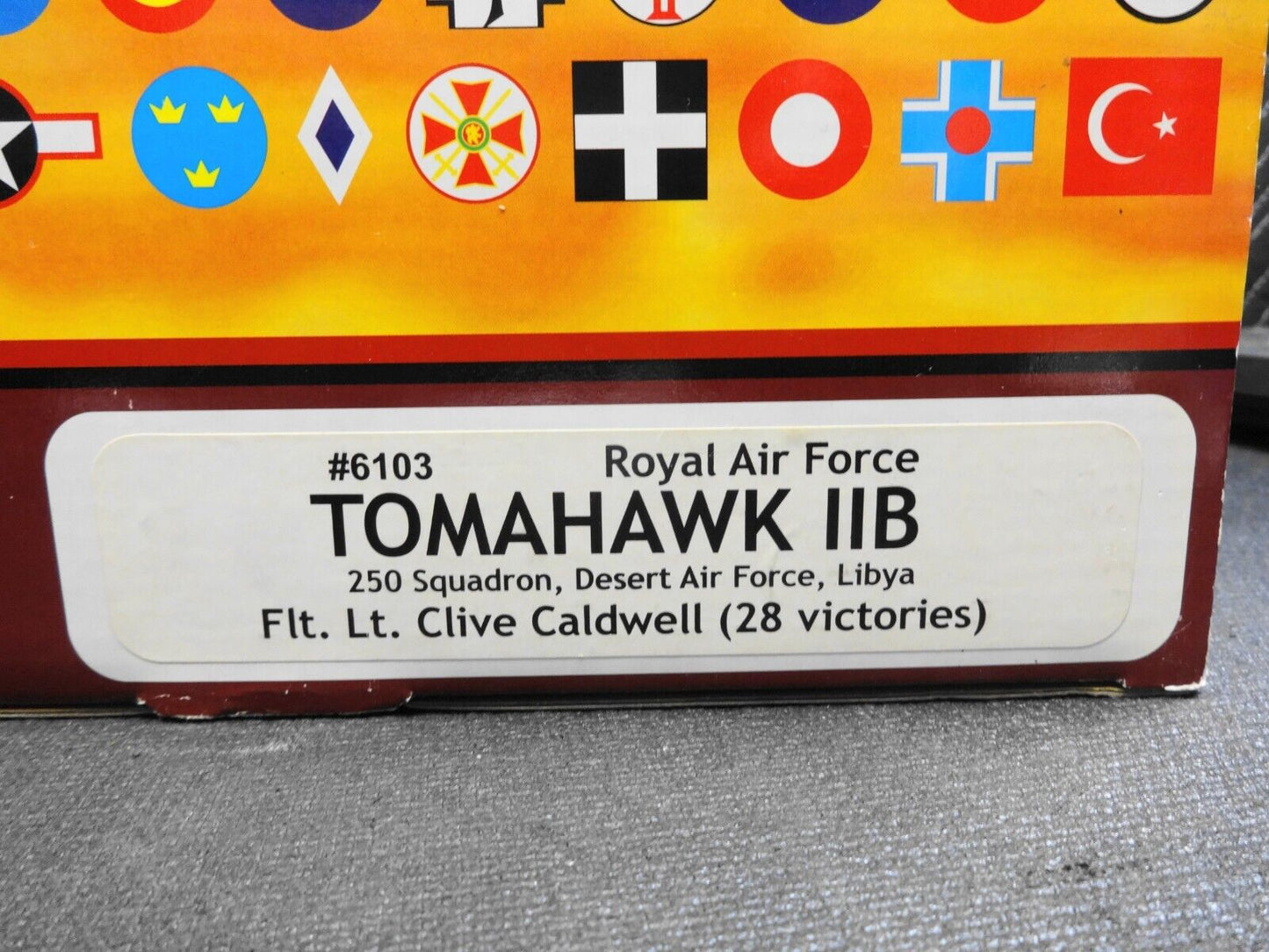 NOS Carousel 1 RAF Tomahawk IIB 1:48 Scale with Base Limited Edition #6103