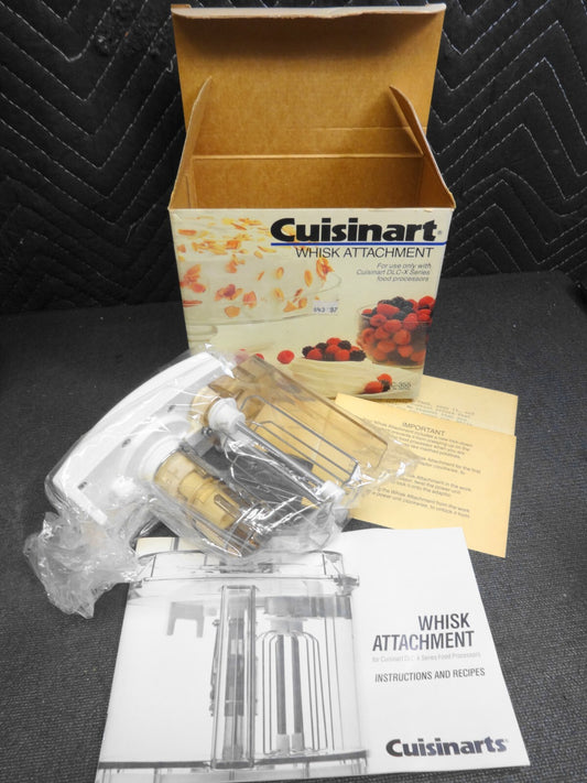 NOS Cuisinart Whisk Attachment for DLC-X Series Food Processors DLC-355 COMPLETE