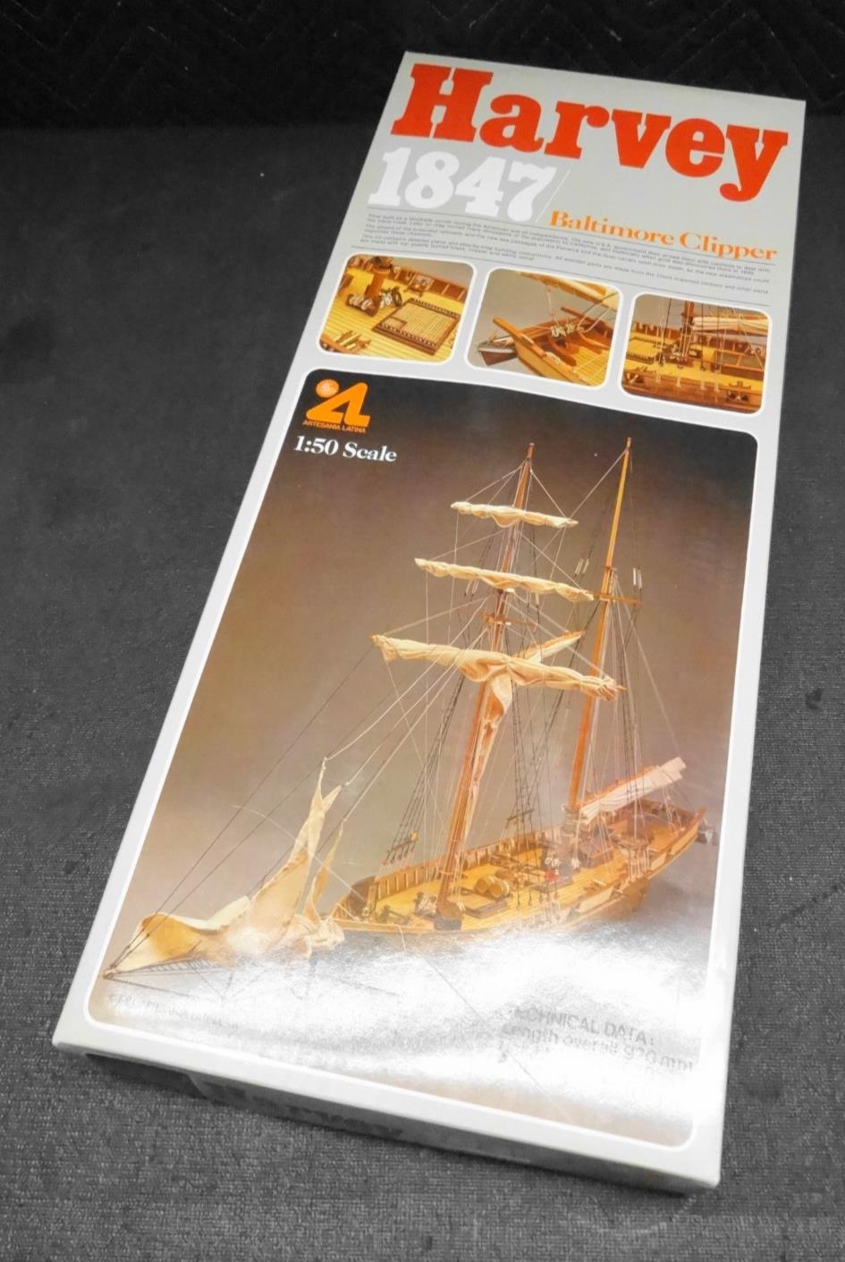 Artesania Latina Harvey 1847 Baltimore Clipper Wood Model Kit 1:50 New in Box