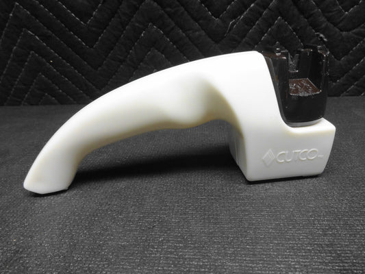 Vintage Cutco Kitchen Knife Sharpener Hand Held Pull Through White