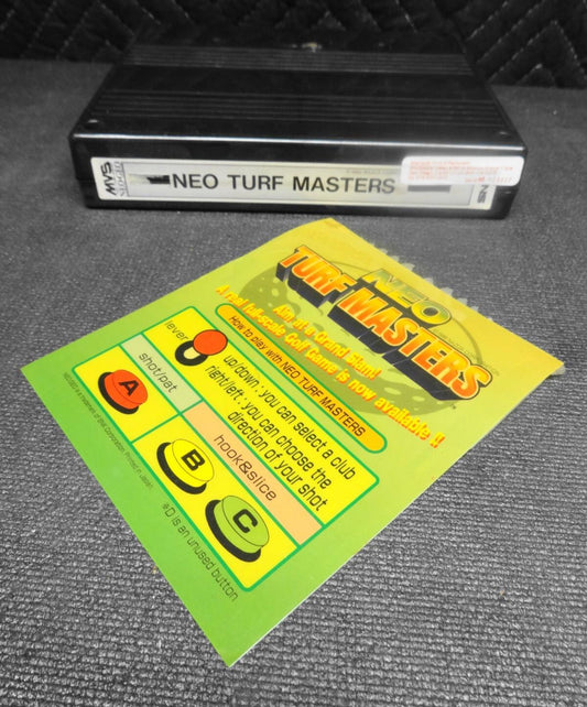 MVS Neo Geo Turf Master Cassette / Cartridge and Marquee - SNK