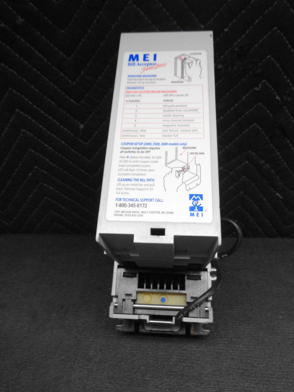 MARS MEI BILL ACCEPTOR VALIDATOR AE 2411 U5 110V arcade pinball vending