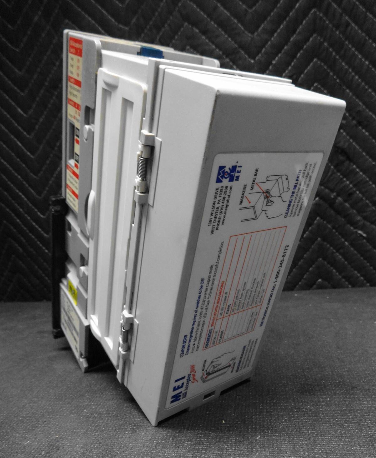 Mars MEI AE2411 U7 115vac Bill Acceptor Validator $1s & $5 Vending & Bill Box