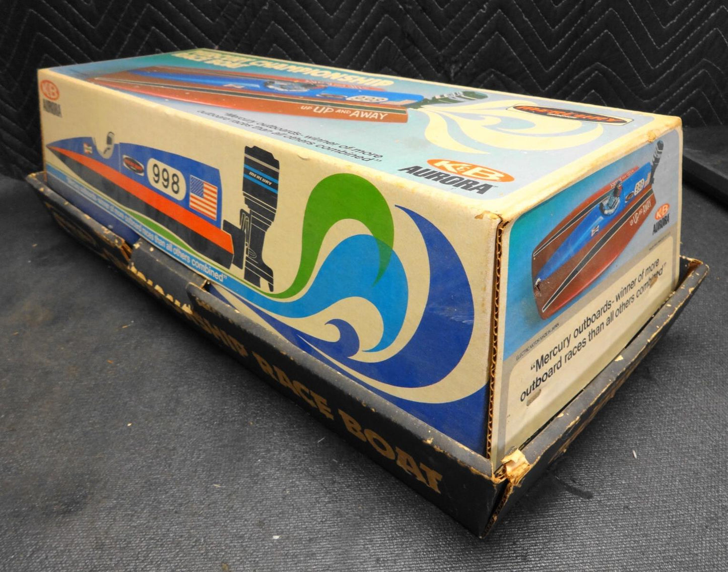 K & B AURORA MERCURY CHAMPIONSHIP RACE BOAT MODEL 60-70'S VINTAGE - NOS - #1