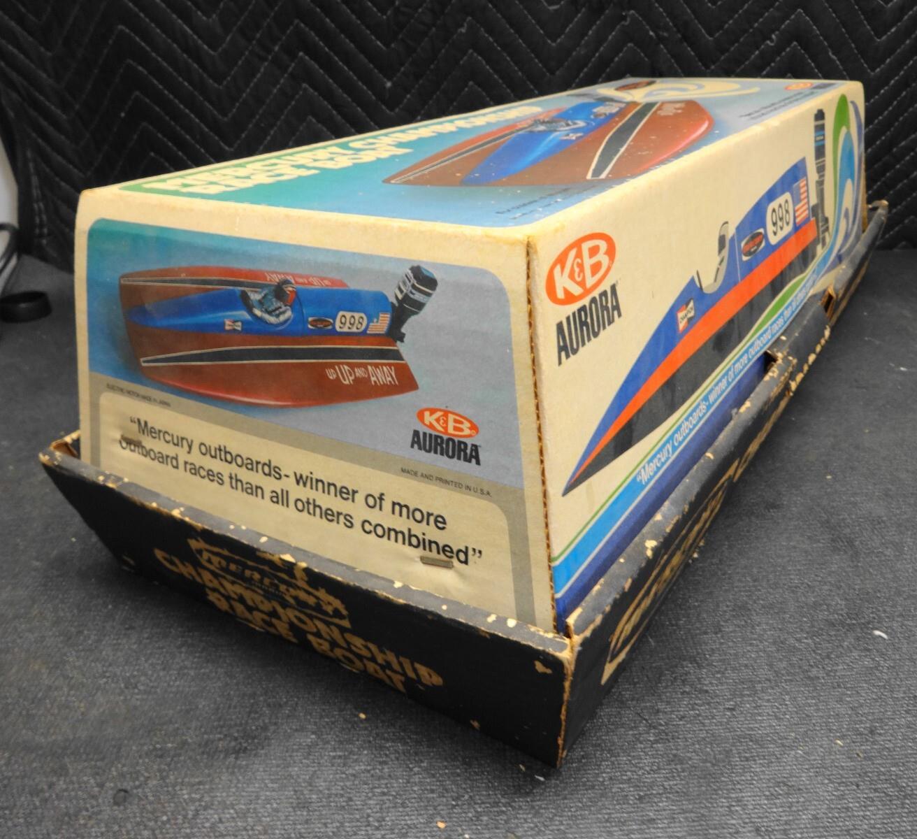 K & B AURORA MERCURY CHAMPIONSHIP RACE BOAT MODEL 60-70'S VINTAGE - NOS - #1