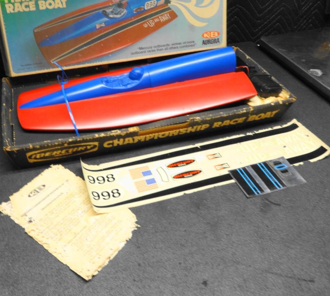 K & B AURORA MERCURY CHAMPIONSHIP RACE BOAT MODEL 60-70'S VINTAGE - NOS - #1