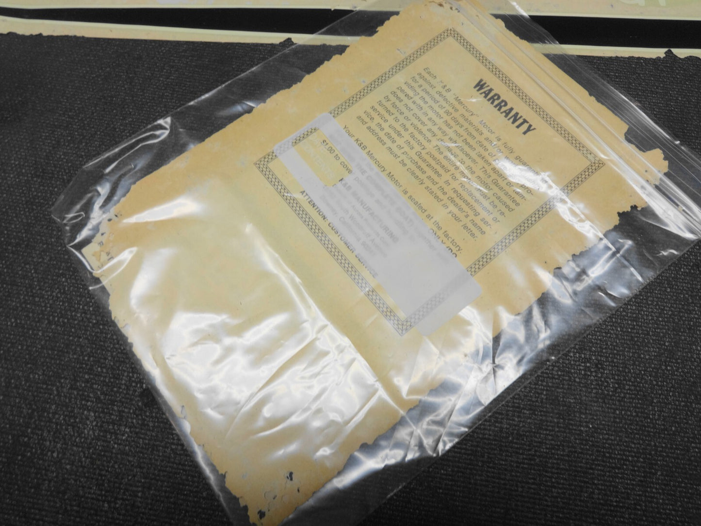 K & B AURORA MERCURY CHAMPIONSHIP RACE BOAT MODEL 60-70'S VINTAGE - NOS - #1