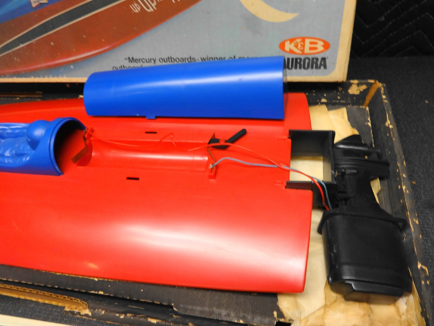 K & B AURORA MERCURY CHAMPIONSHIP RACE BOAT MODEL 60-70'S VINTAGE - NOS - #1