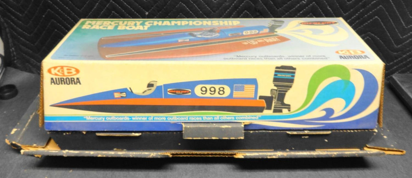 K & B AURORA MERCURY CHAMPIONSHIP RACE BOAT MODEL 60-70'S VINTAGE - NOS - #2