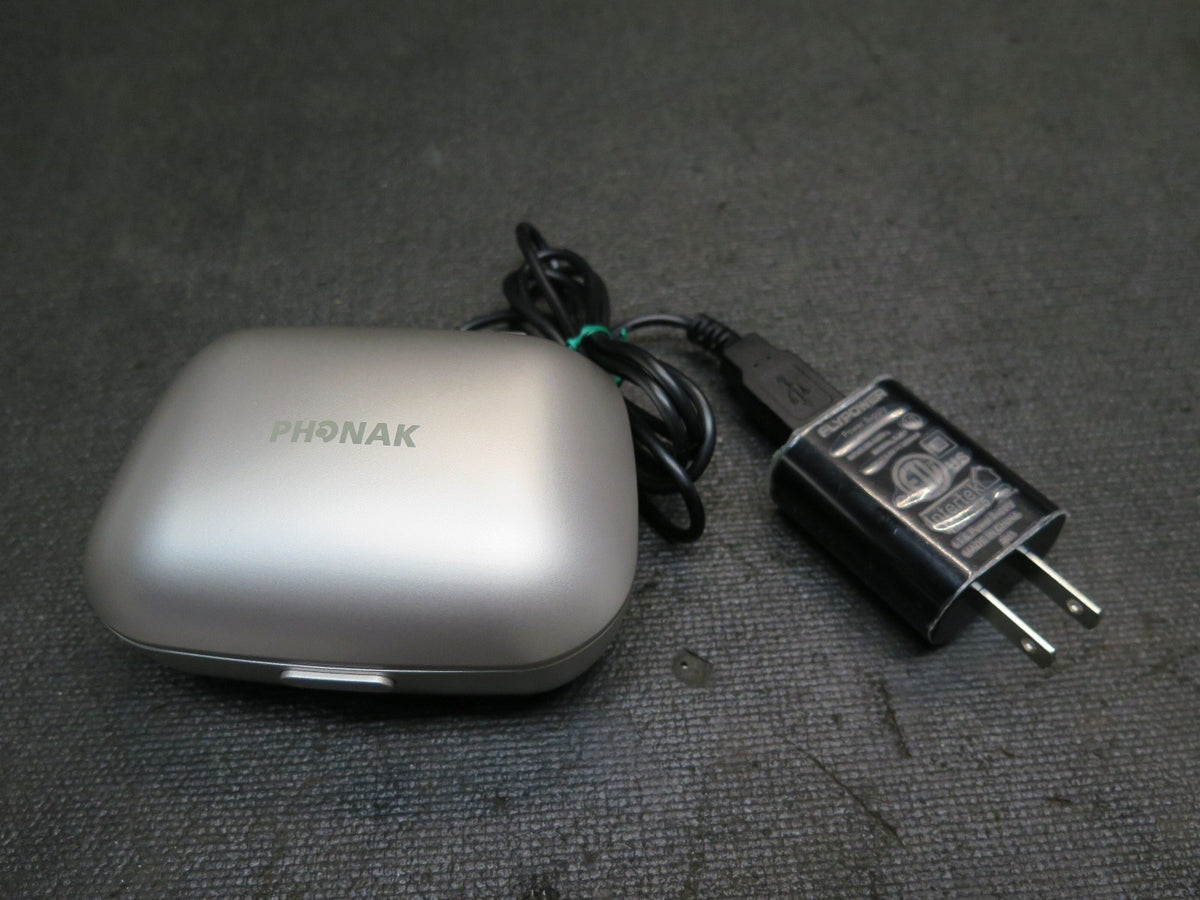 Phonak Hearing Aids Charger Combi Sonova AG Charging Case w/ Power Adapter