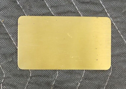 Vintage Metal Social Security Card for Custom Engraved ID Eagle Gold/Brass color