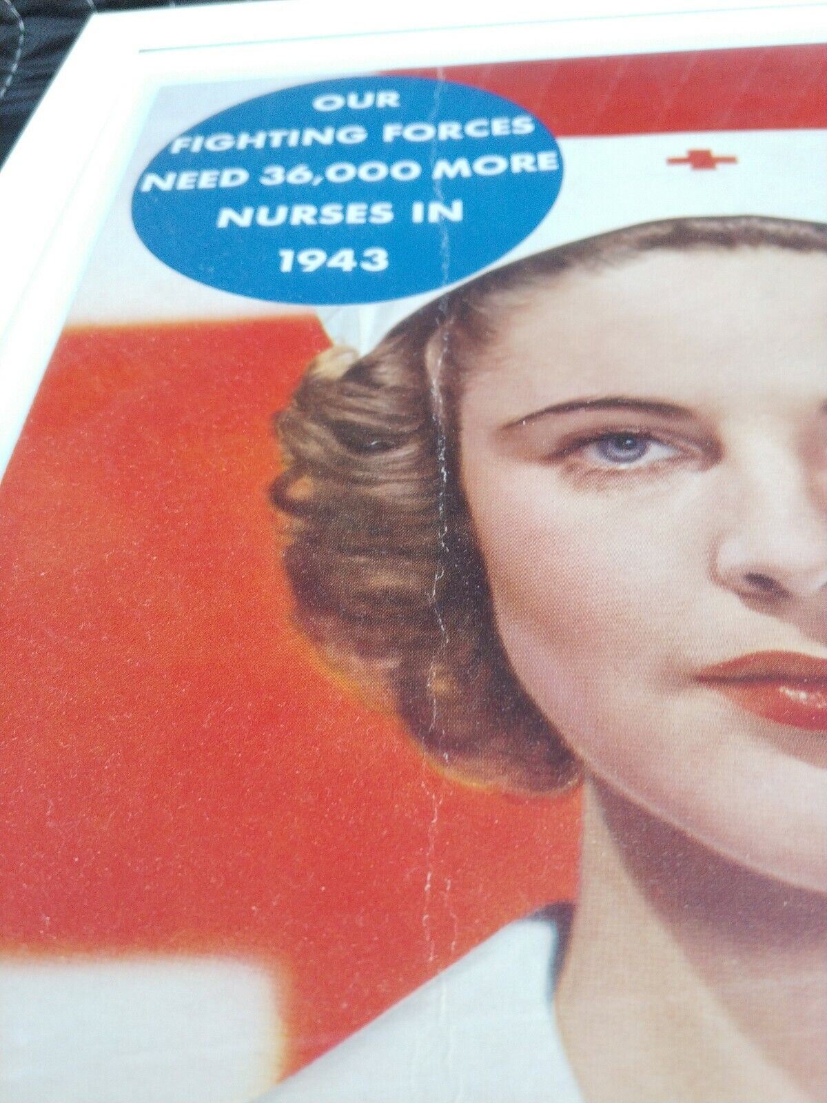 1943 Red Cross WW II Poster Original Vintage Print Ad McCall Magazine - vintage