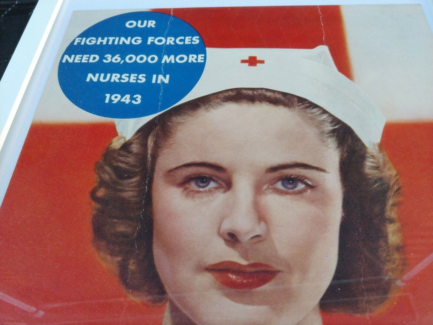 1943 Red Cross WW II Poster Original Vintage Print Ad McCall Magazine - vintage