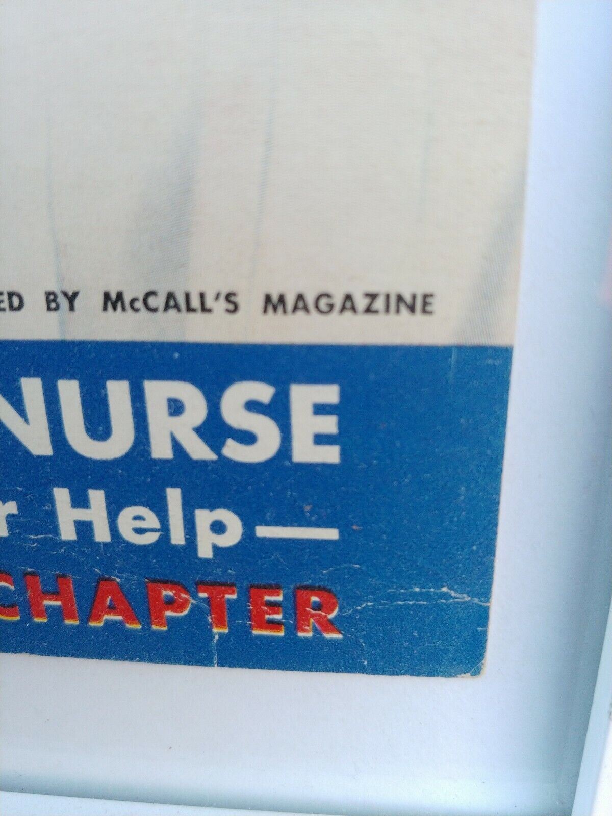 1943 Red Cross WW II Poster Original Vintage Print Ad McCall Magazine - vintage