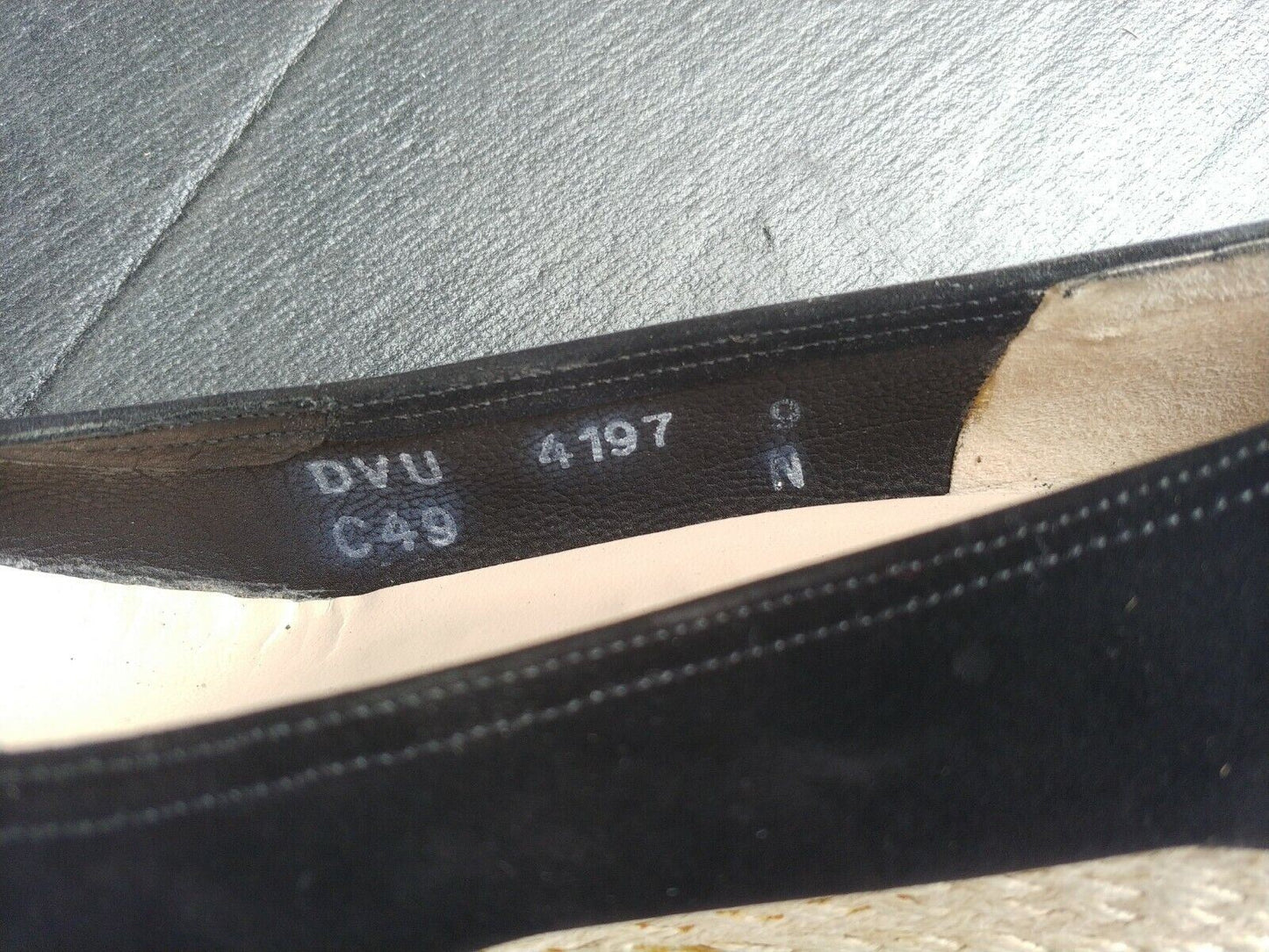 Salvatore Ferragamo WOMENS WEDGE BLACK Suede Shoe Weave - SZ 9 A