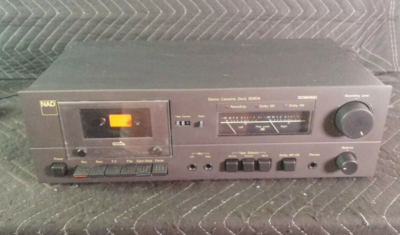 NAD 6040A VINTAGE CASSETTE DECK - Needs Belt Replacement
