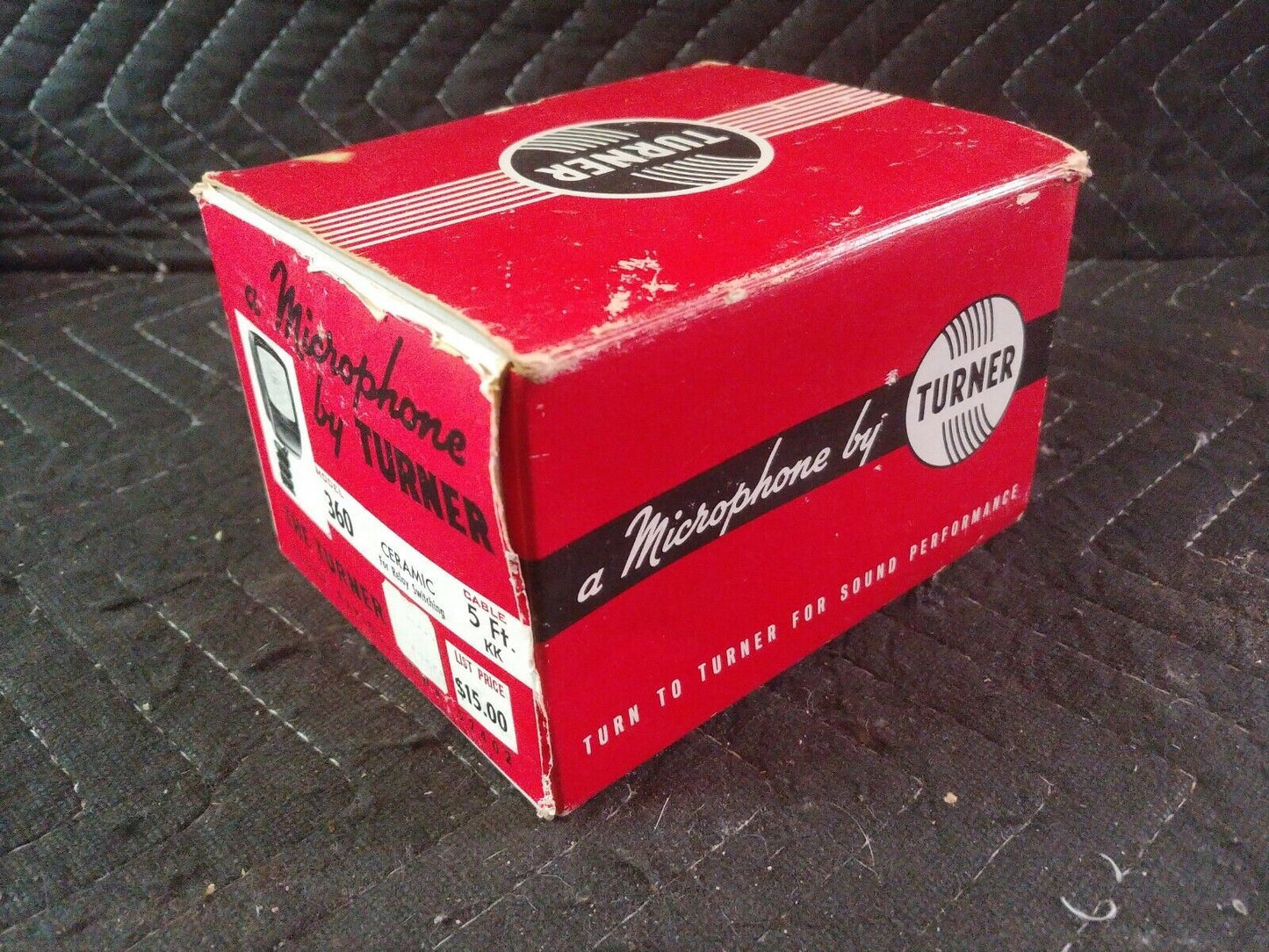 Vintage Turner 360 Ceramic Mobile Microphone - Communications NOS