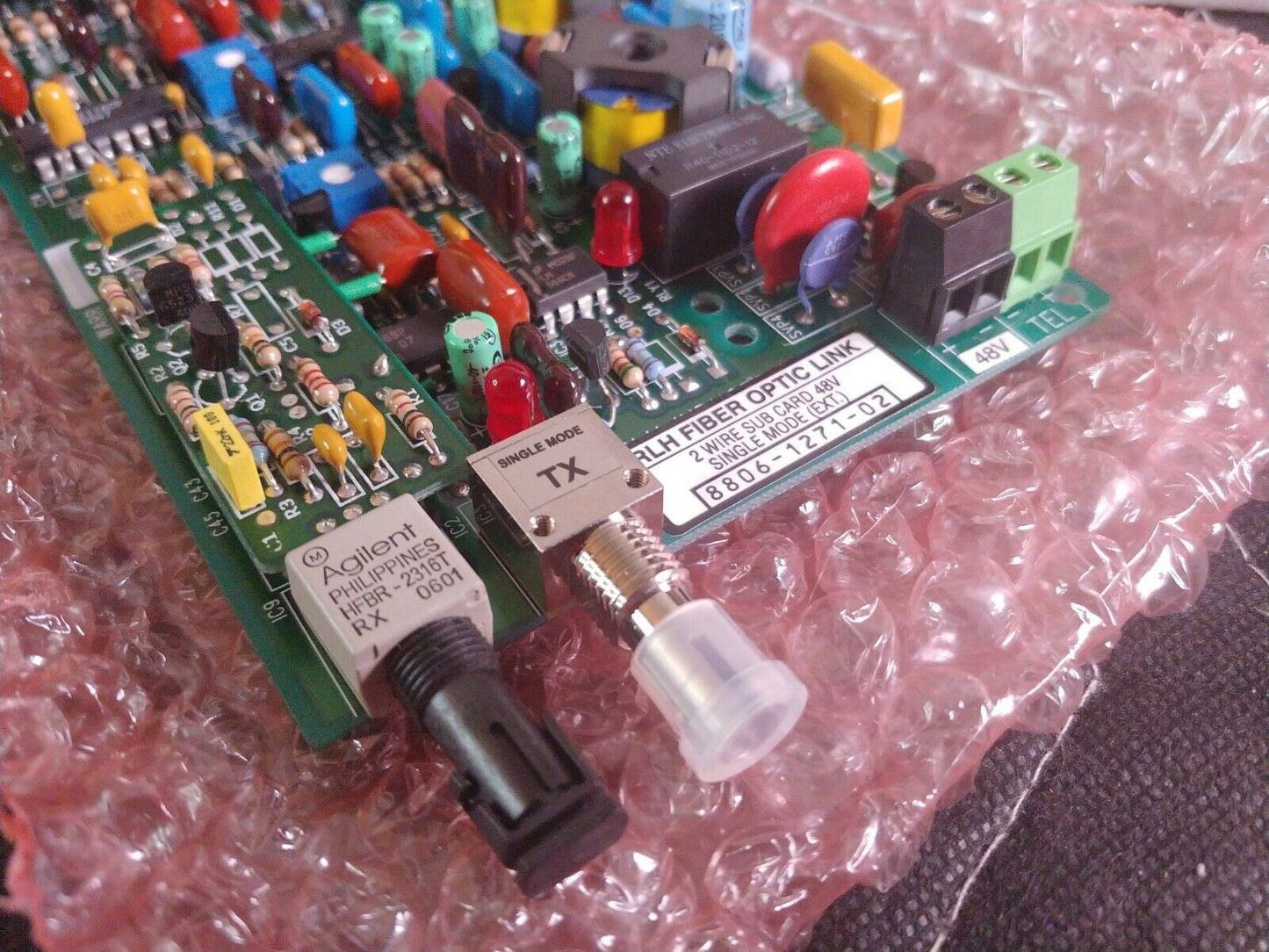 NEW RLH 8806-1271-02 Fiber Optic Link 2W SUB CARD Card 48V Single Mode EXTended