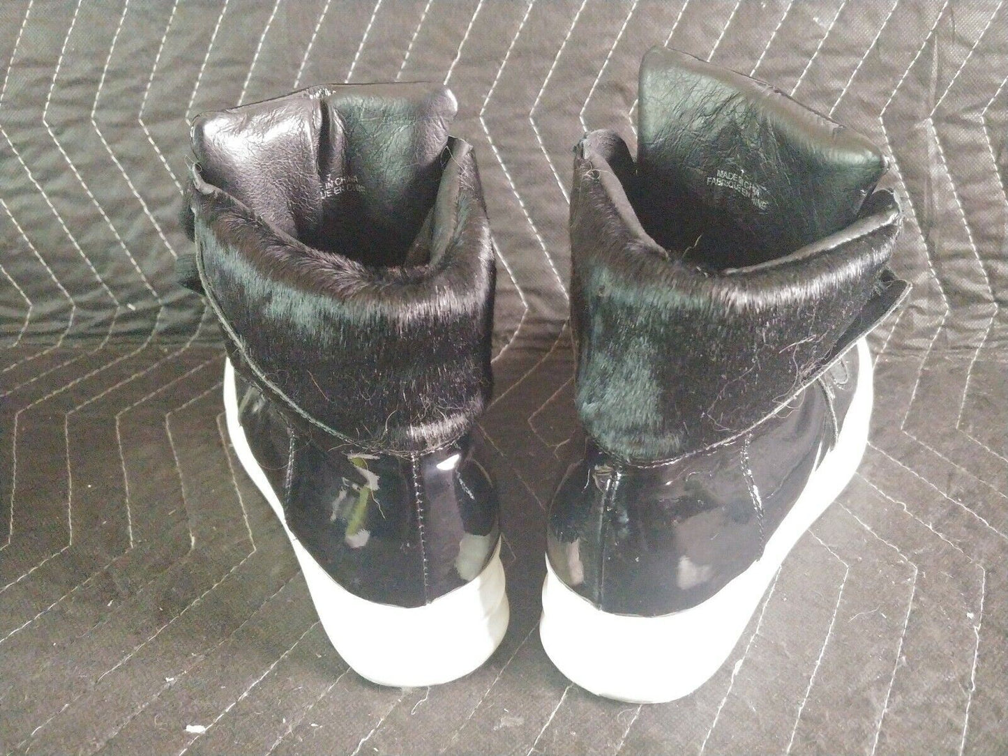 JEFFREY CAMPBELL HANDMADE IBIZA LAST WOMEN'S HIGH TOP SNEAKERS sz 7 Cow Hide