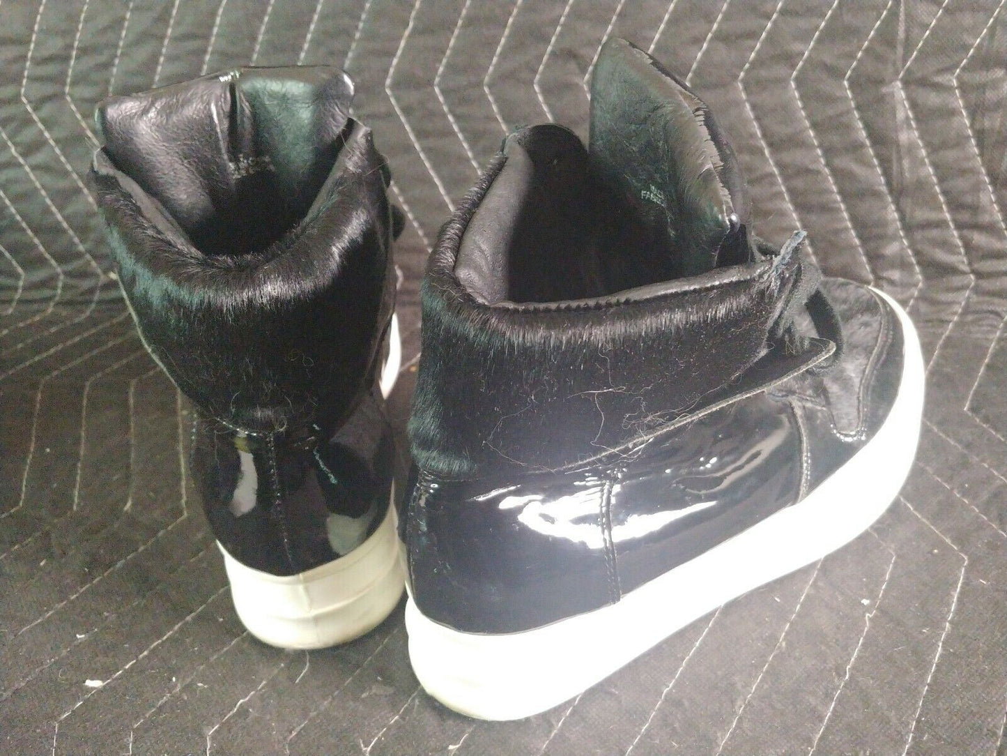 JEFFREY CAMPBELL HANDMADE IBIZA LAST WOMEN'S HIGH TOP SNEAKERS sz 7 Cow Hide