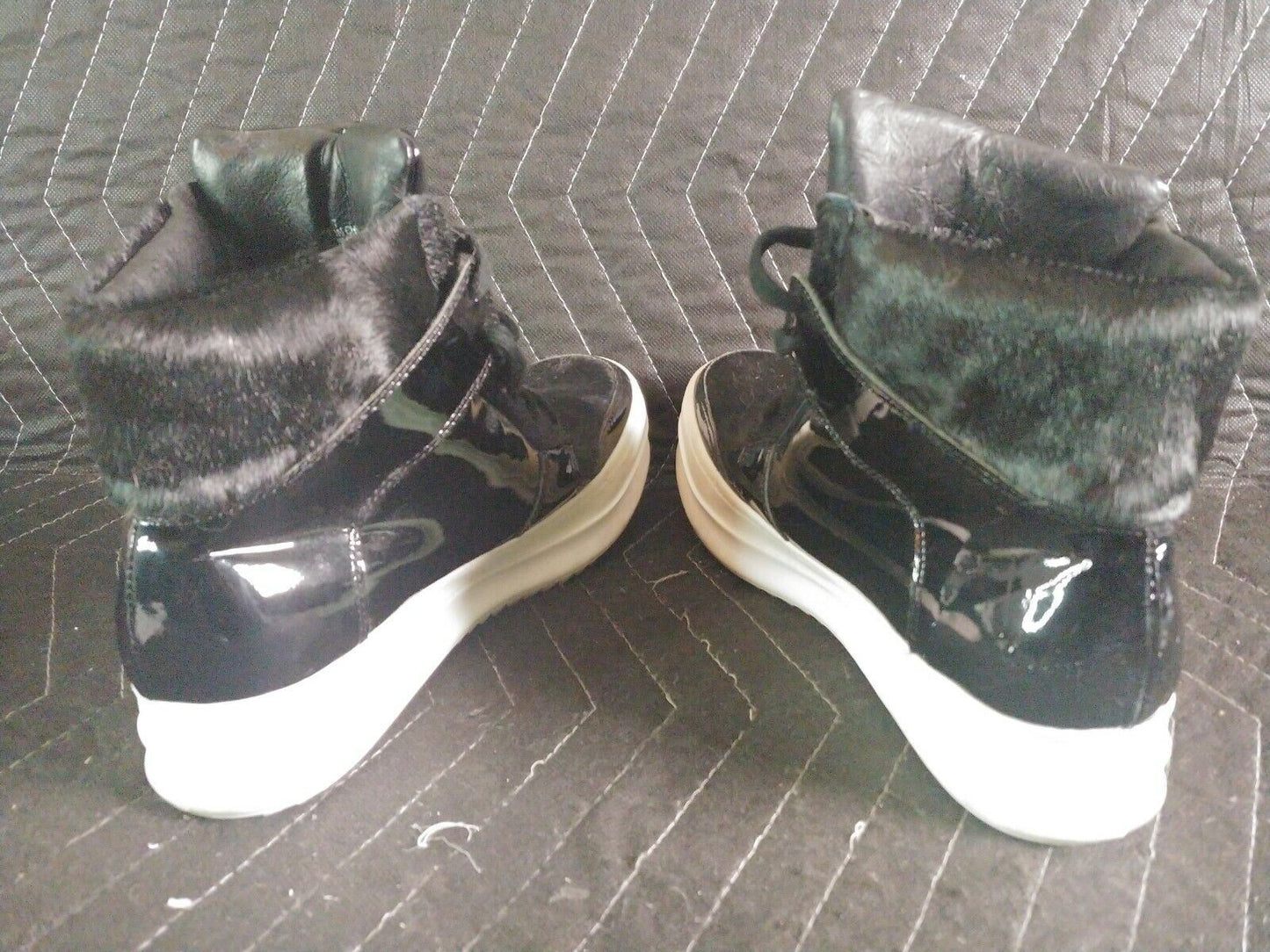 JEFFREY CAMPBELL HANDMADE IBIZA LAST WOMEN'S HIGH TOP SNEAKERS sz 7 Cow Hide