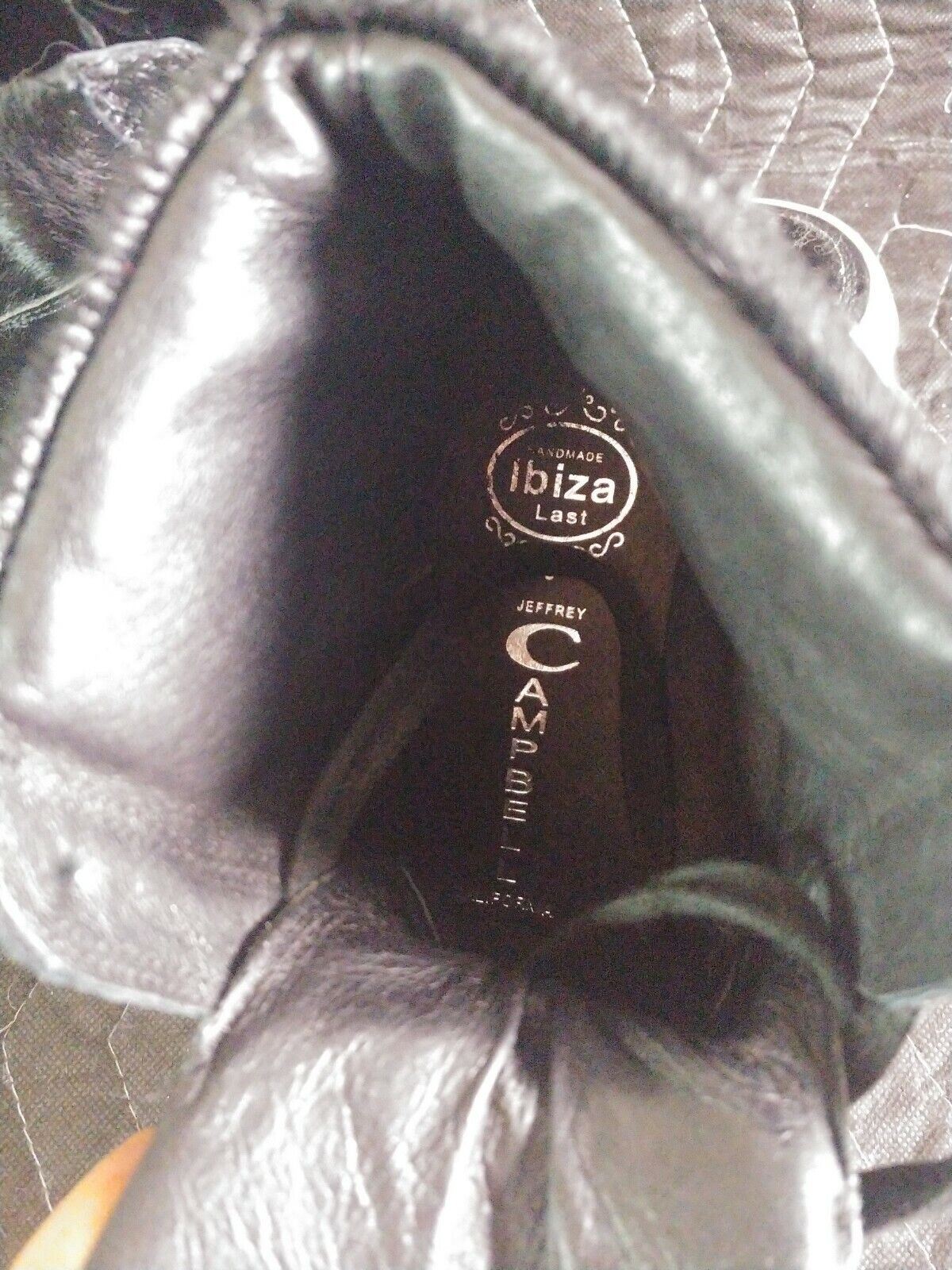 JEFFREY CAMPBELL HANDMADE IBIZA LAST WOMEN'S HIGH TOP SNEAKERS sz 7 Cow Hide