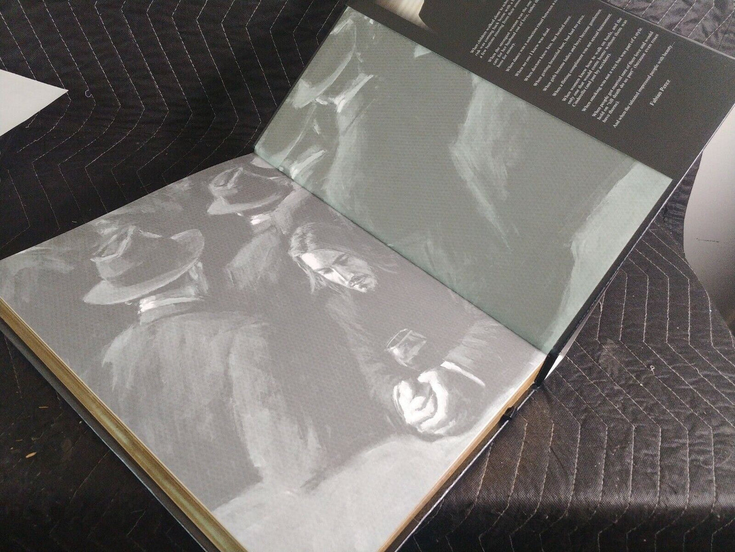 Deluxe Neo Emotionalism Fabian Perez Art Book Signed by Publicist - Gold Gilded