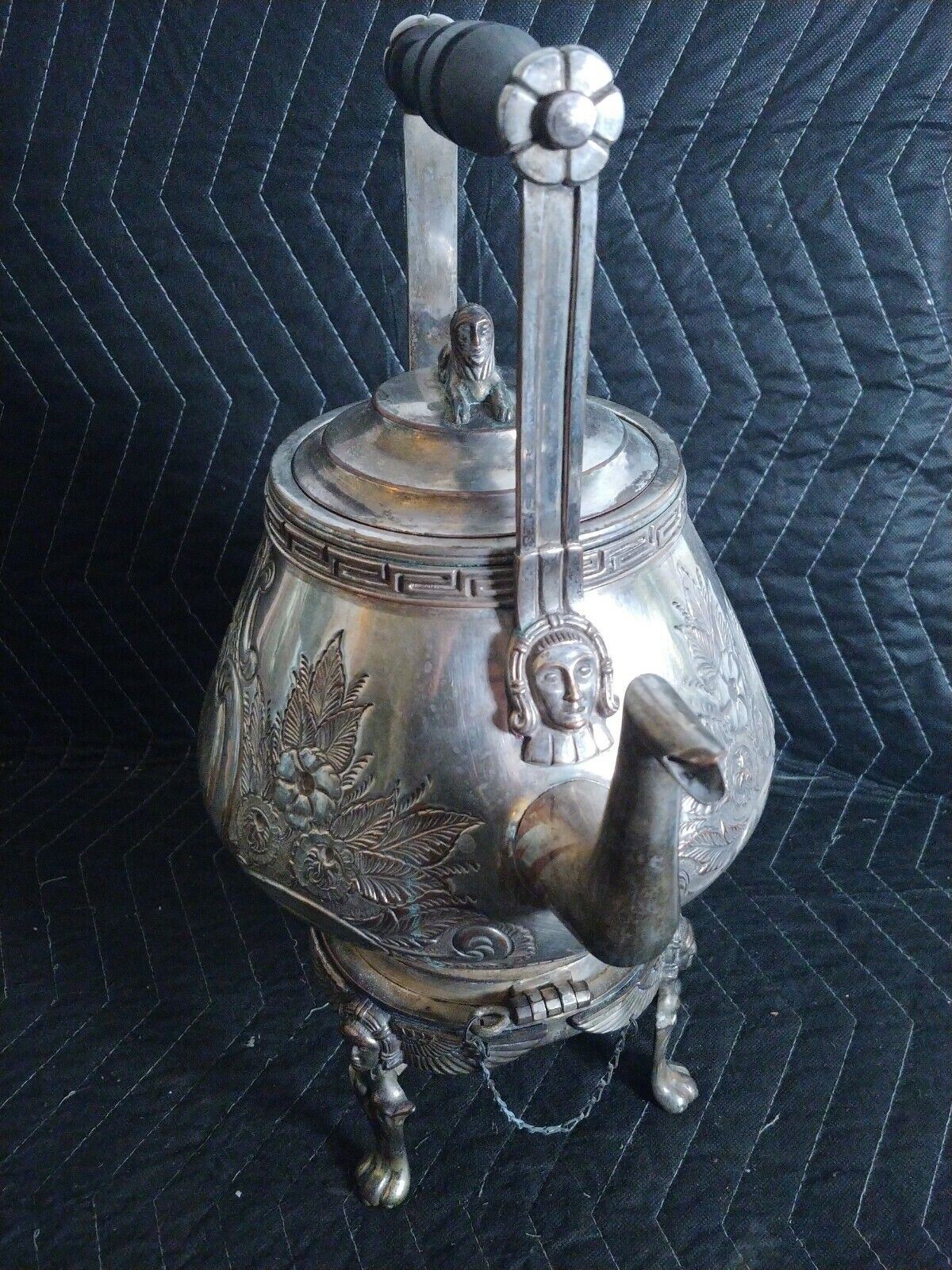 Deane & Co London Bridge Victorian Antique Kettle with Stand - Circa 1850