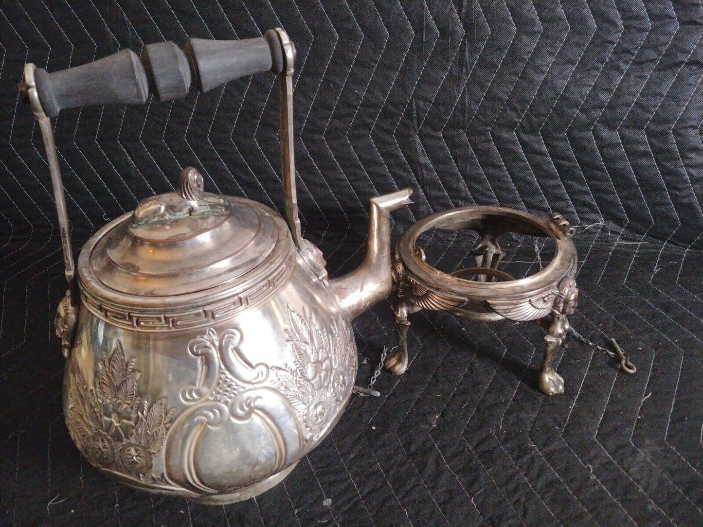 Deane & Co London Bridge Victorian Antique Kettle with Stand - Circa 1850