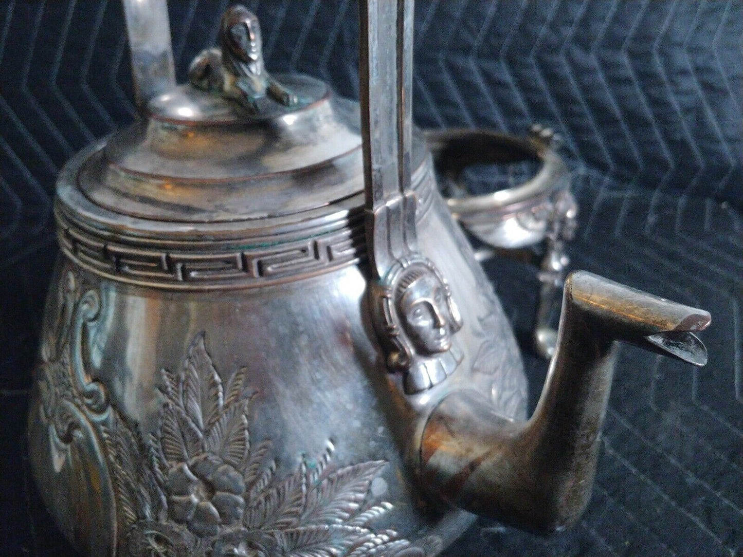 Deane & Co London Bridge Victorian Antique Kettle with Stand - Circa 1850