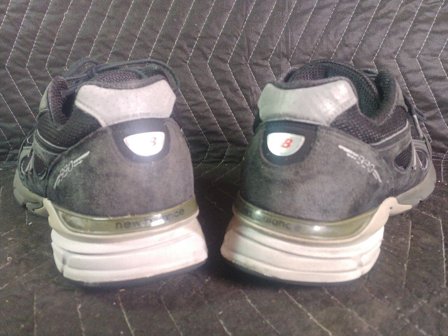 New Balance 990v4 Mens Black Running Walking Shoes Sneakers Made In USA SIZE 14