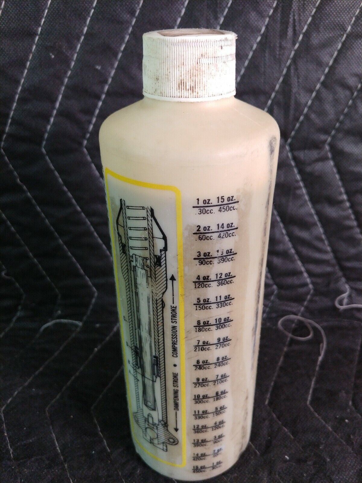 Vintage PJ1 Motorcycle Fork Oil Plastic Bottle NOS Full - Extra Light 5W