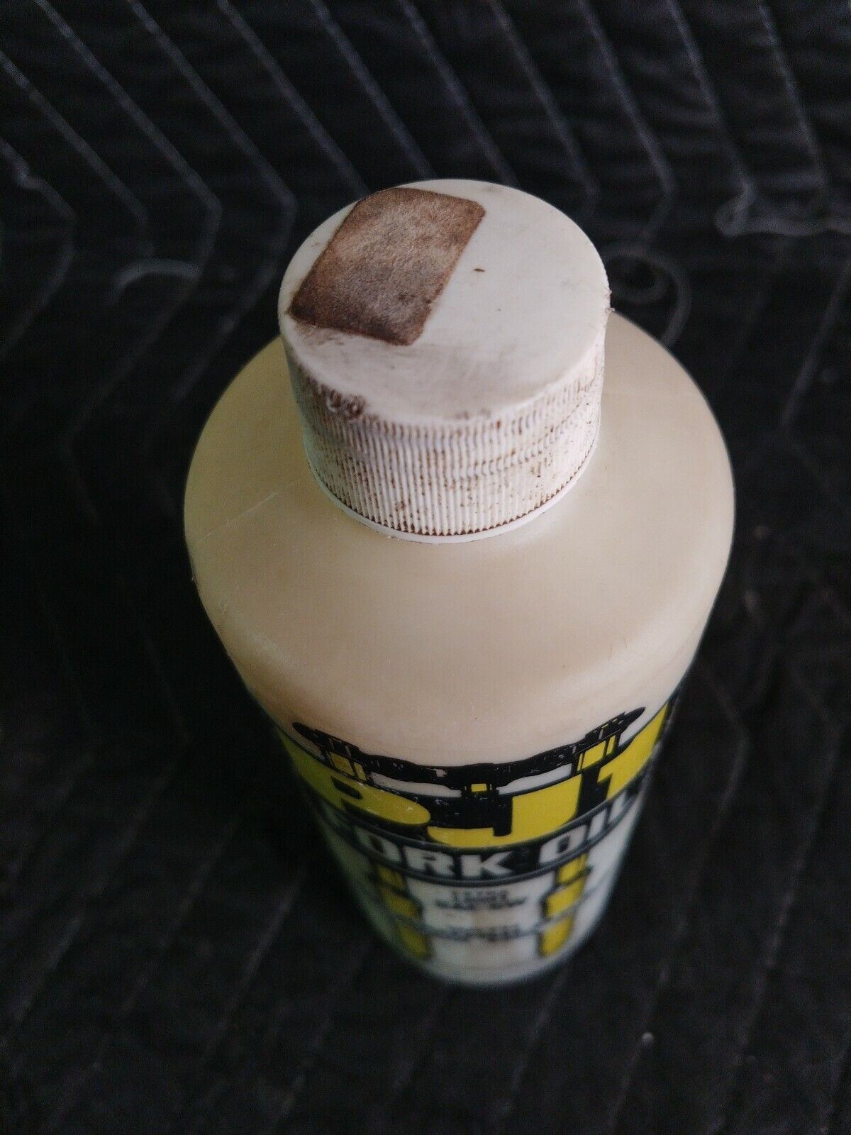 Vintage PJ1 Motorcycle Fork Oil Plastic Bottle NOS Full - Extra Light 5W