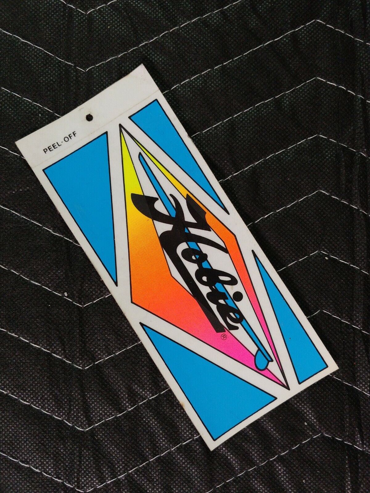 Vintage HOBIE Surfboards Red Gold Longboard Dana Point CA Surfing STICKER