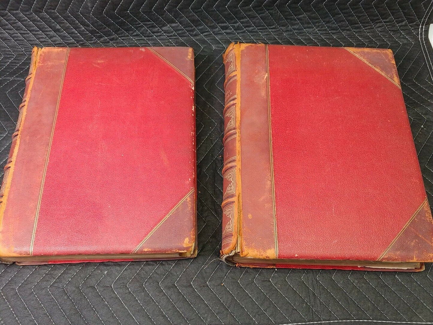 1882 The Ornamental Arts of Japan George Ashdown Audsley Vol 1 and Vol 2 Leather