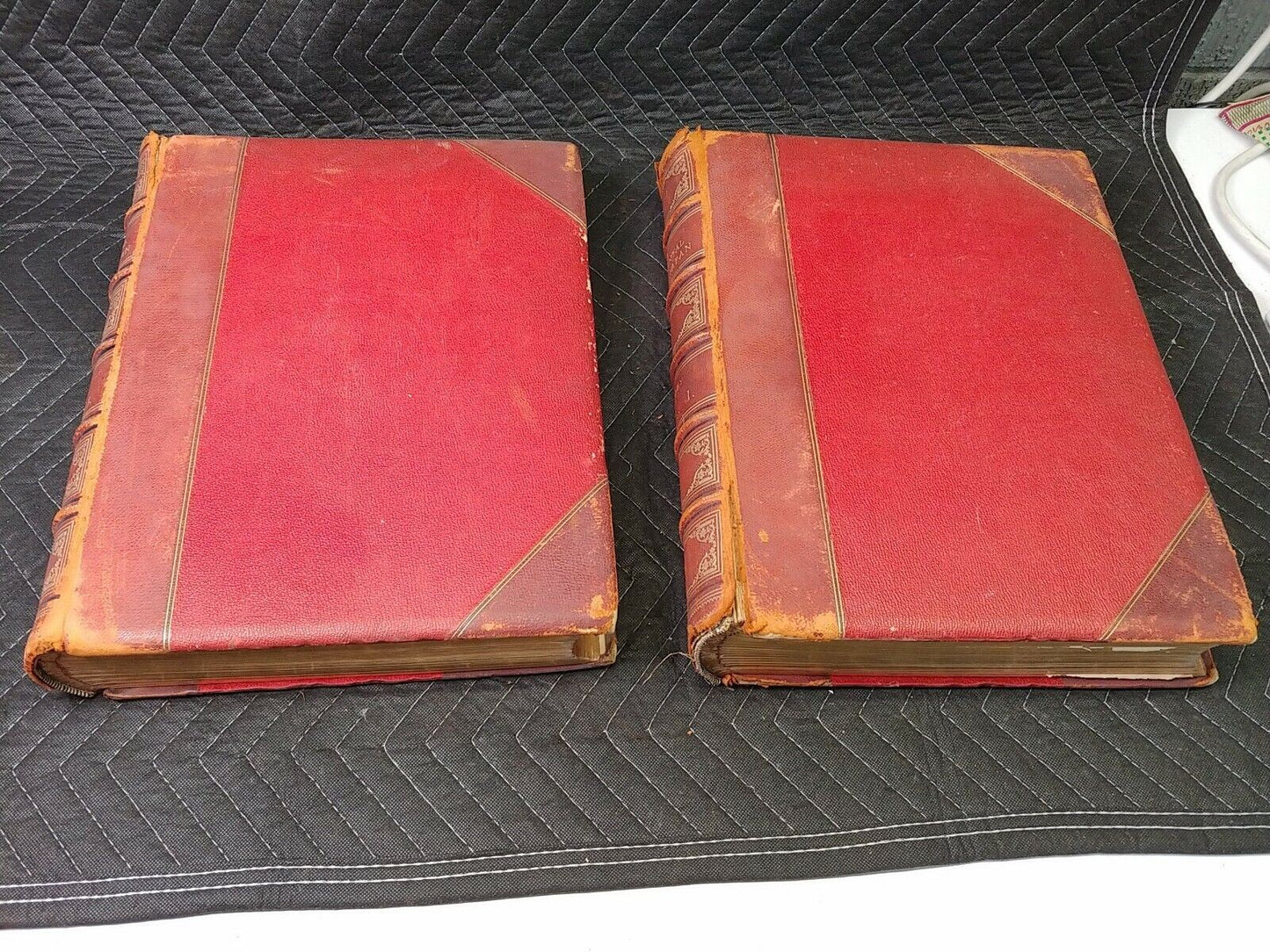 1882 The Ornamental Arts of Japan George Ashdown Audsley Vol 1 and Vol 2 Leather