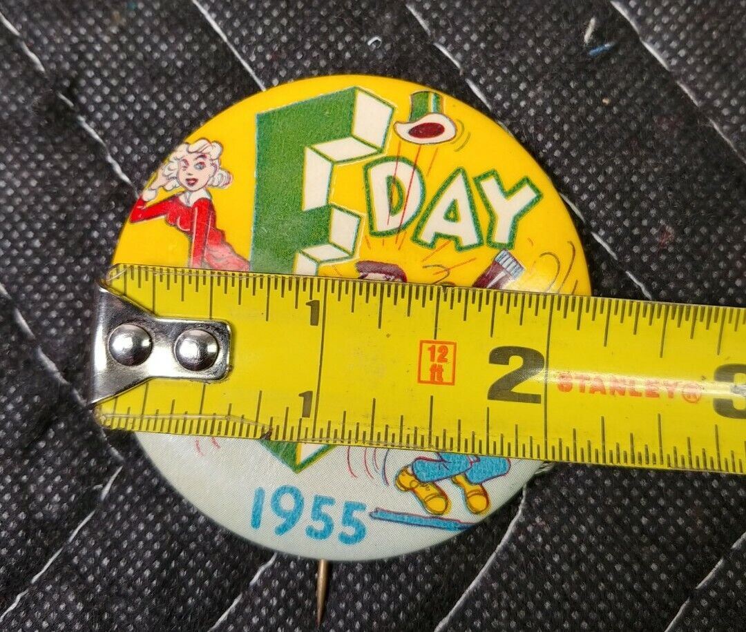 "E DAY" Engineer's Day 1955 - Pinback Button