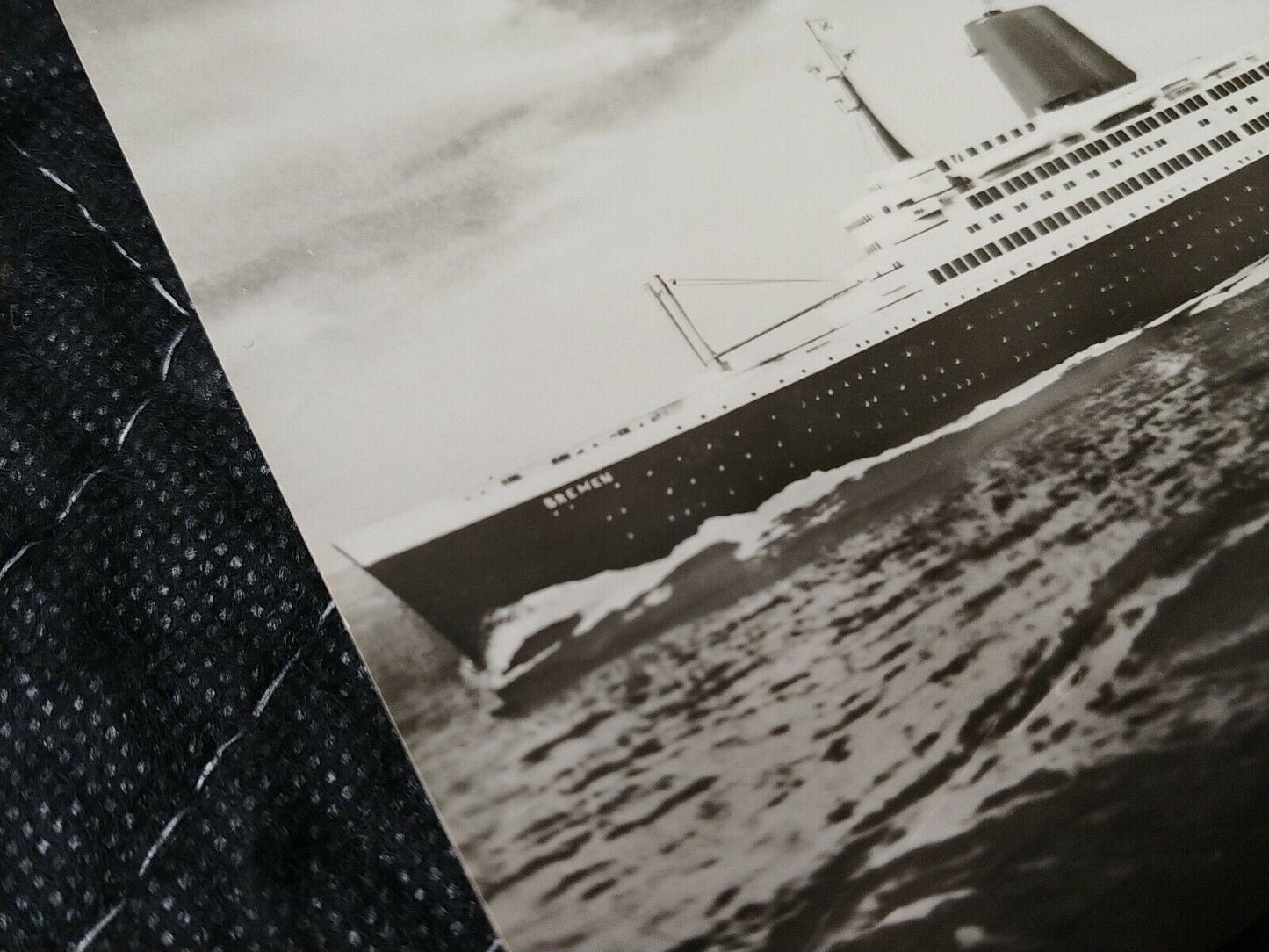 Vintage Postcard Ship Bremen Hamburg Turbinen Schnelldampfer 1932 - Cruise Ship