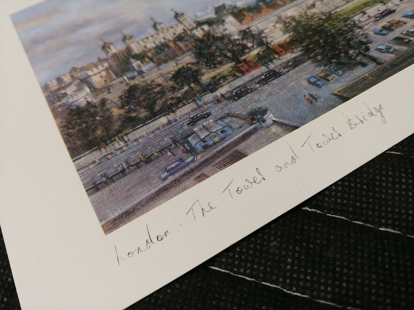 The Towel and Towel Bridge - London - Lithograph 1981 - H Moss