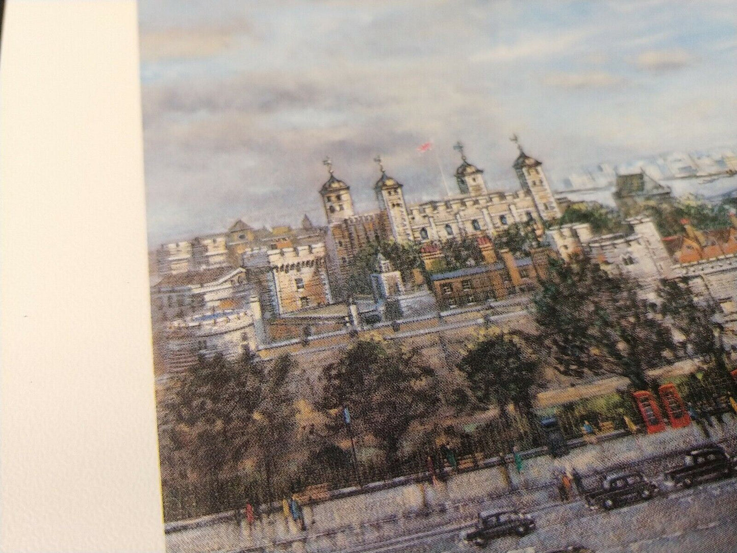 The Towel and Towel Bridge - London - Lithograph 1981 - H Moss