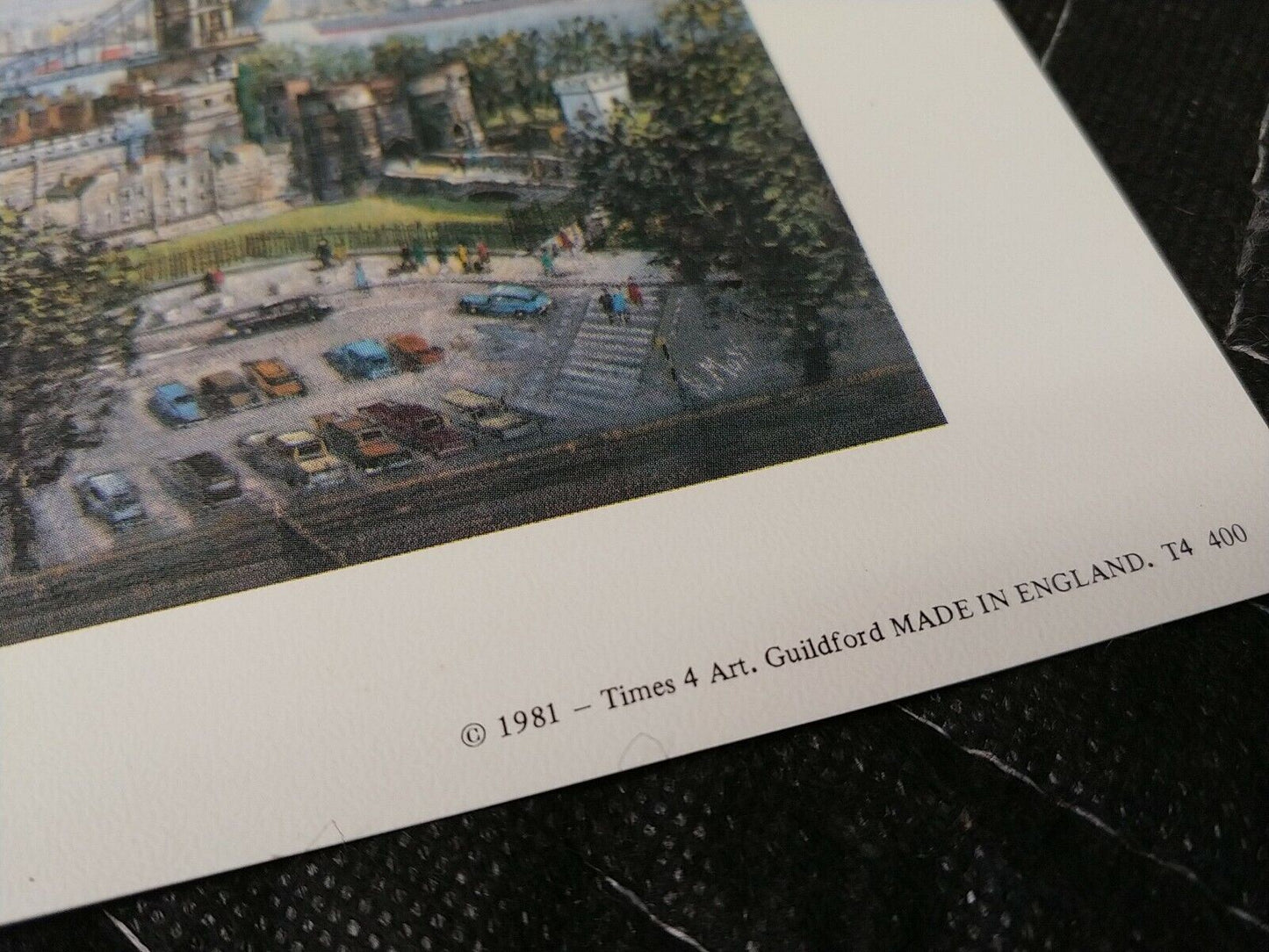 The Towel and Towel Bridge - London - Lithograph 1981 - H Moss