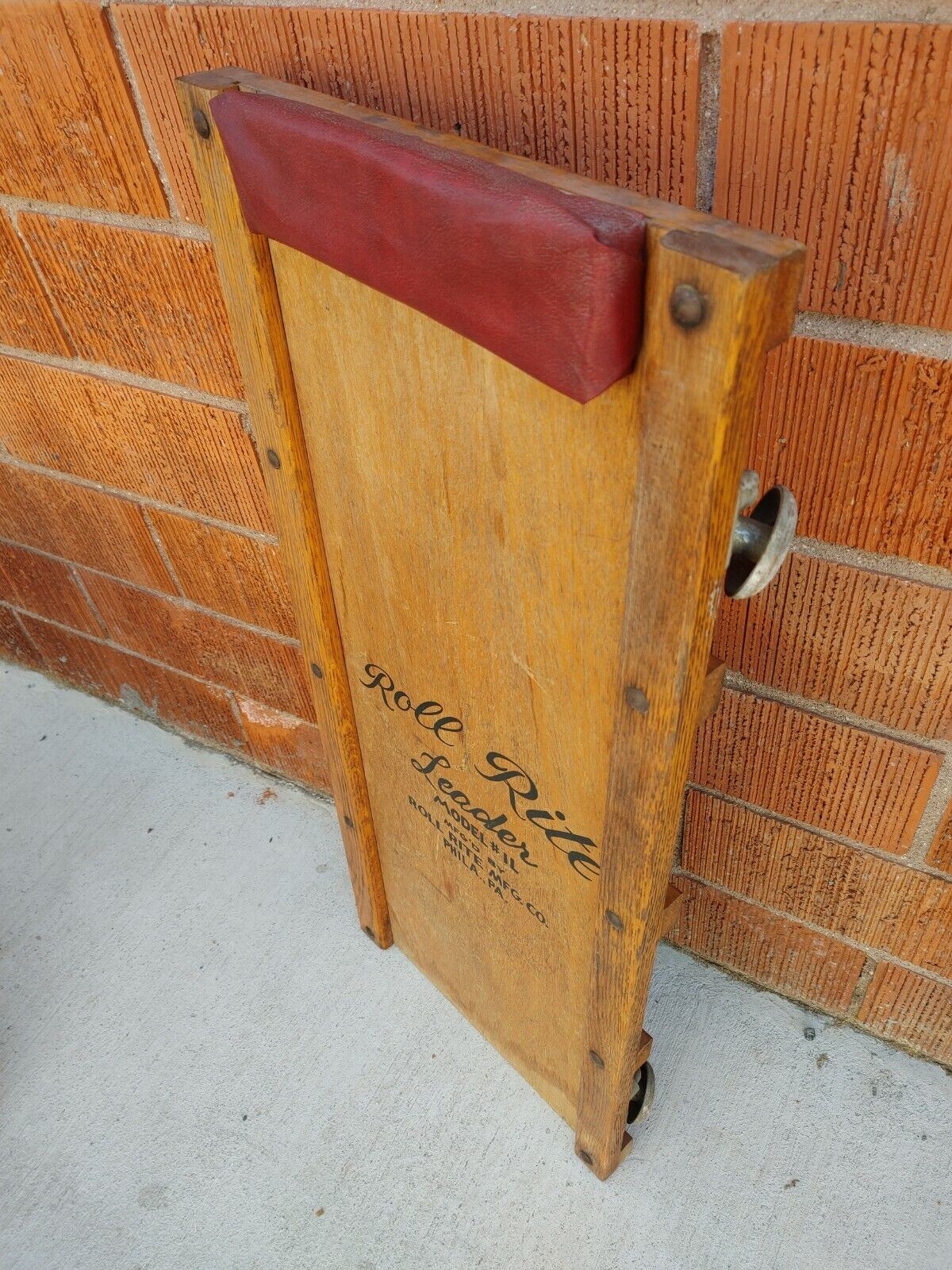 Vintage Roll Rite Leader Model #1L Auto Mechanic Creeper circa 1960's Gas Garage